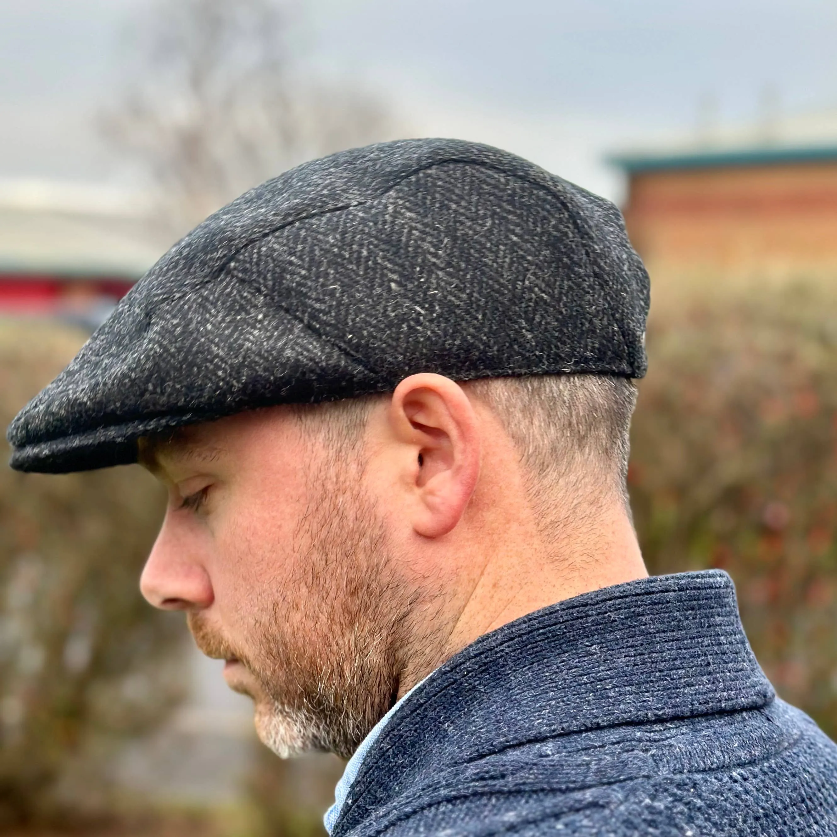 Harris Tweed Flat Cap (One Size Fits All)