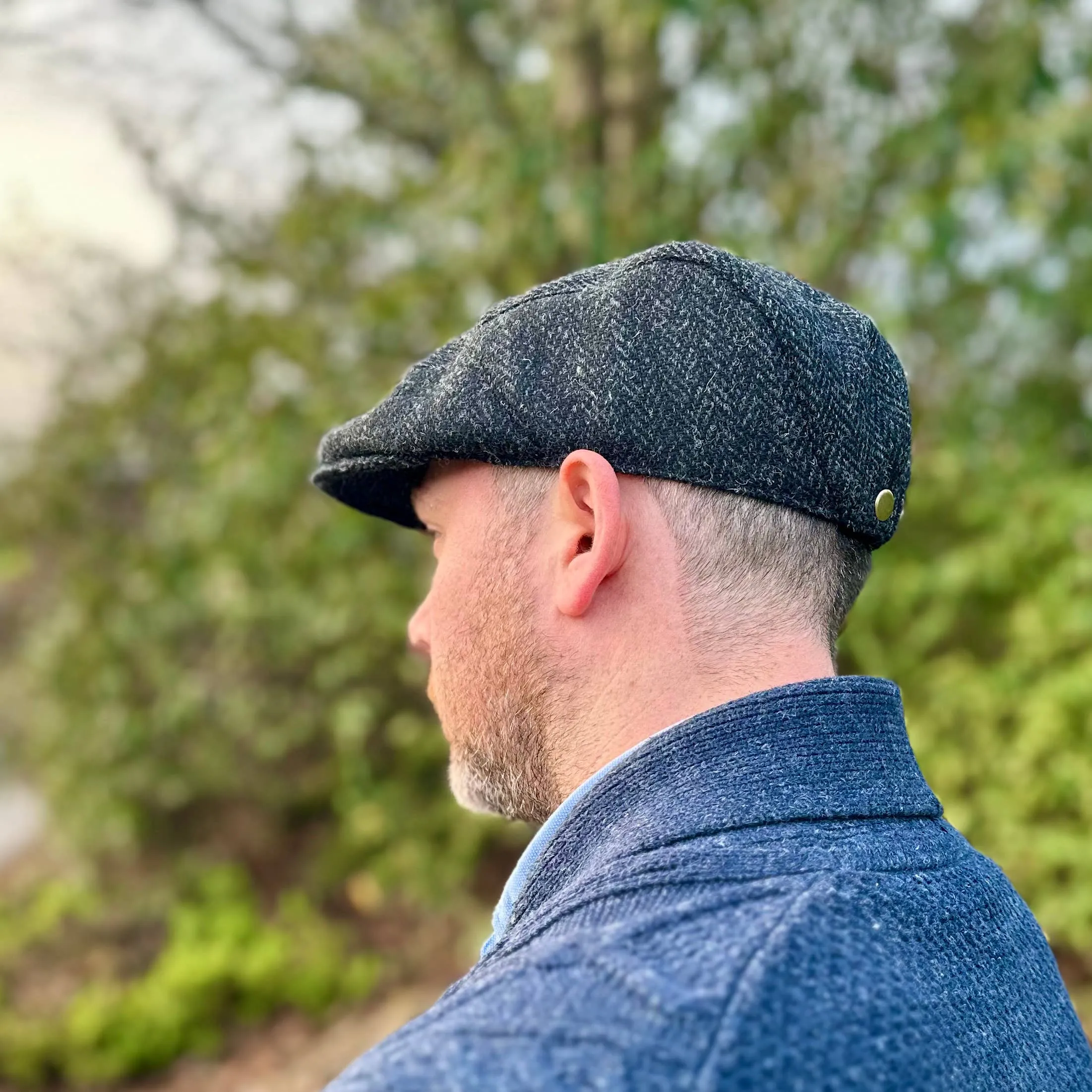 Harris Tweed Flat Cap (One Size Fits All)