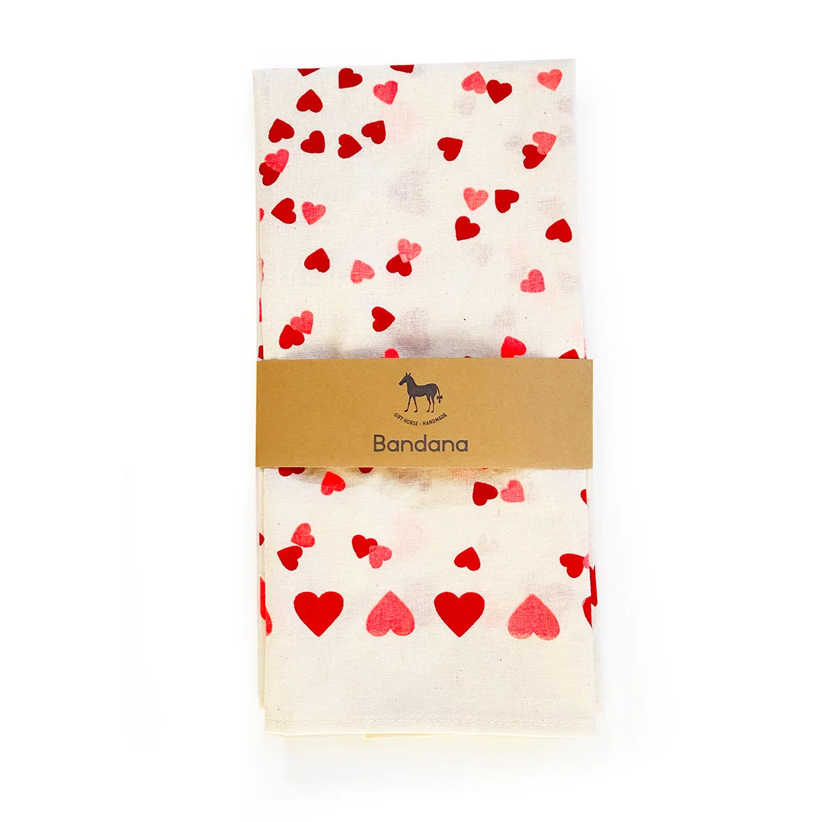 Heart confetti organic cotton bandana