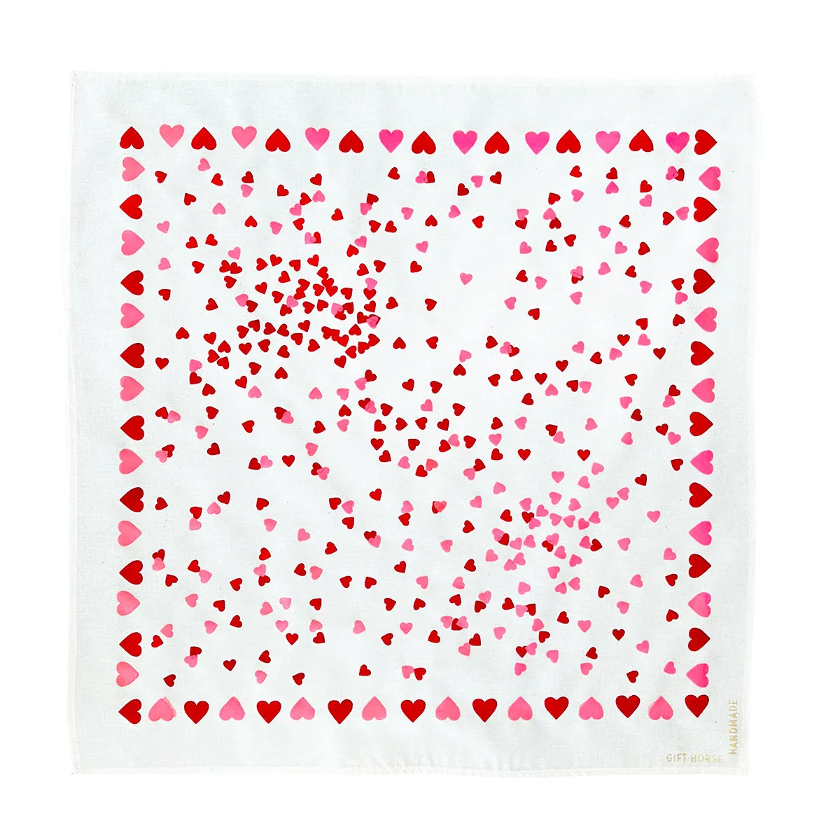 Heart confetti organic cotton bandana