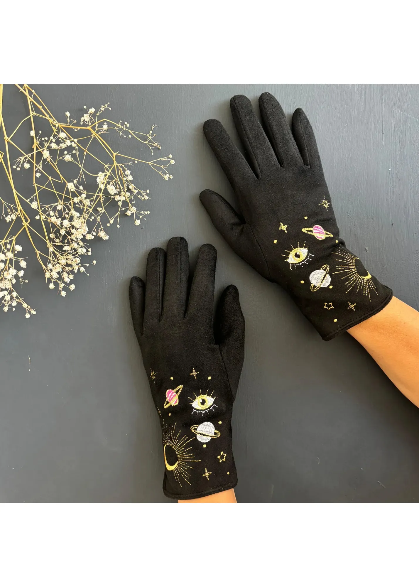 House of Disaster - After Dark Embroidered Gloves