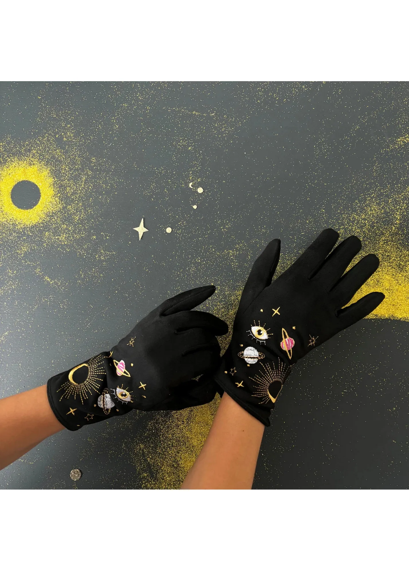 House of Disaster - After Dark Embroidered Gloves