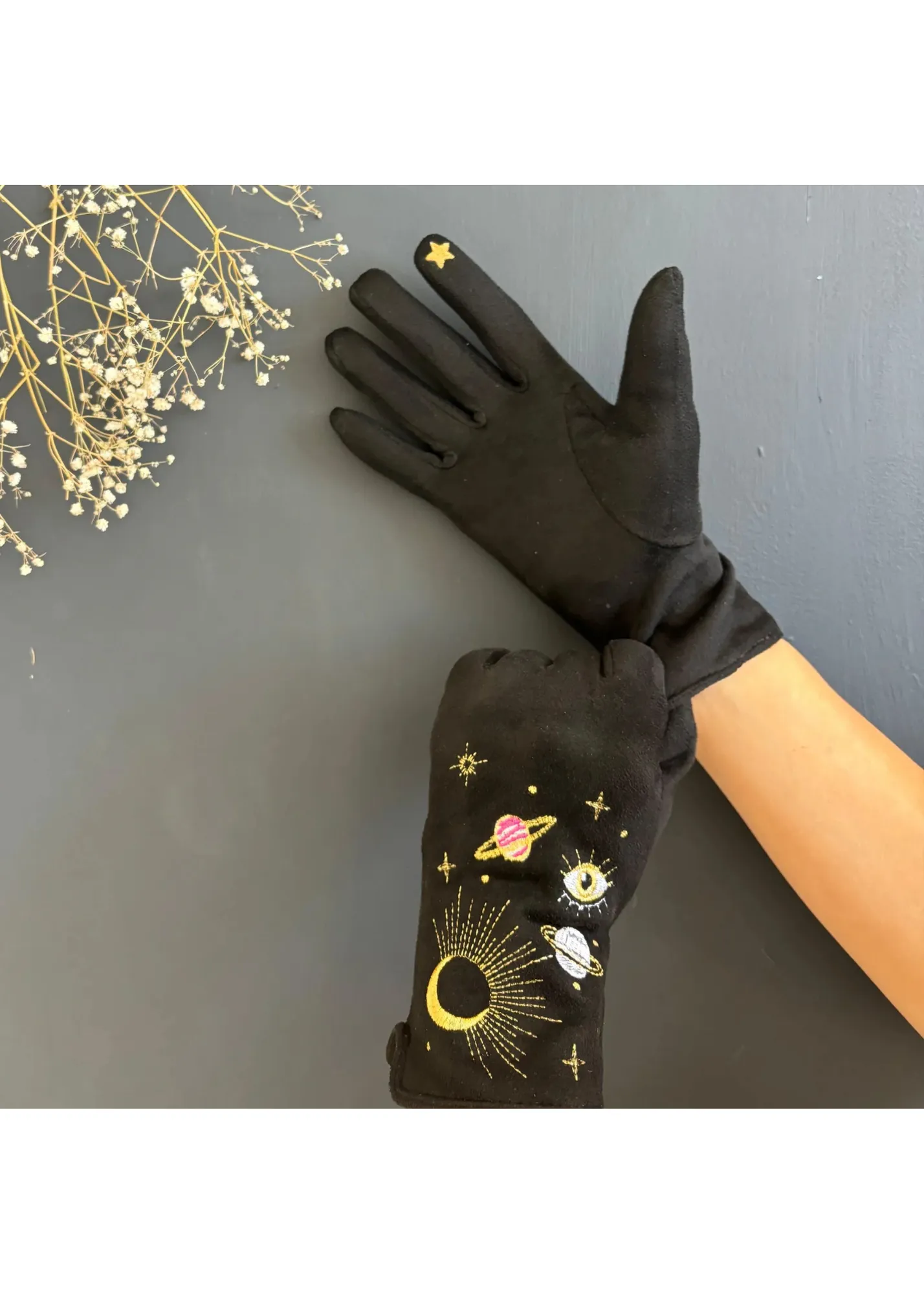 House of Disaster - After Dark Embroidered Gloves