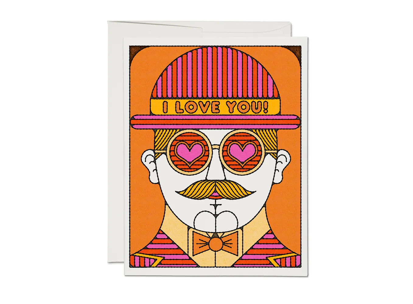 I Love You Bowler Hat Card