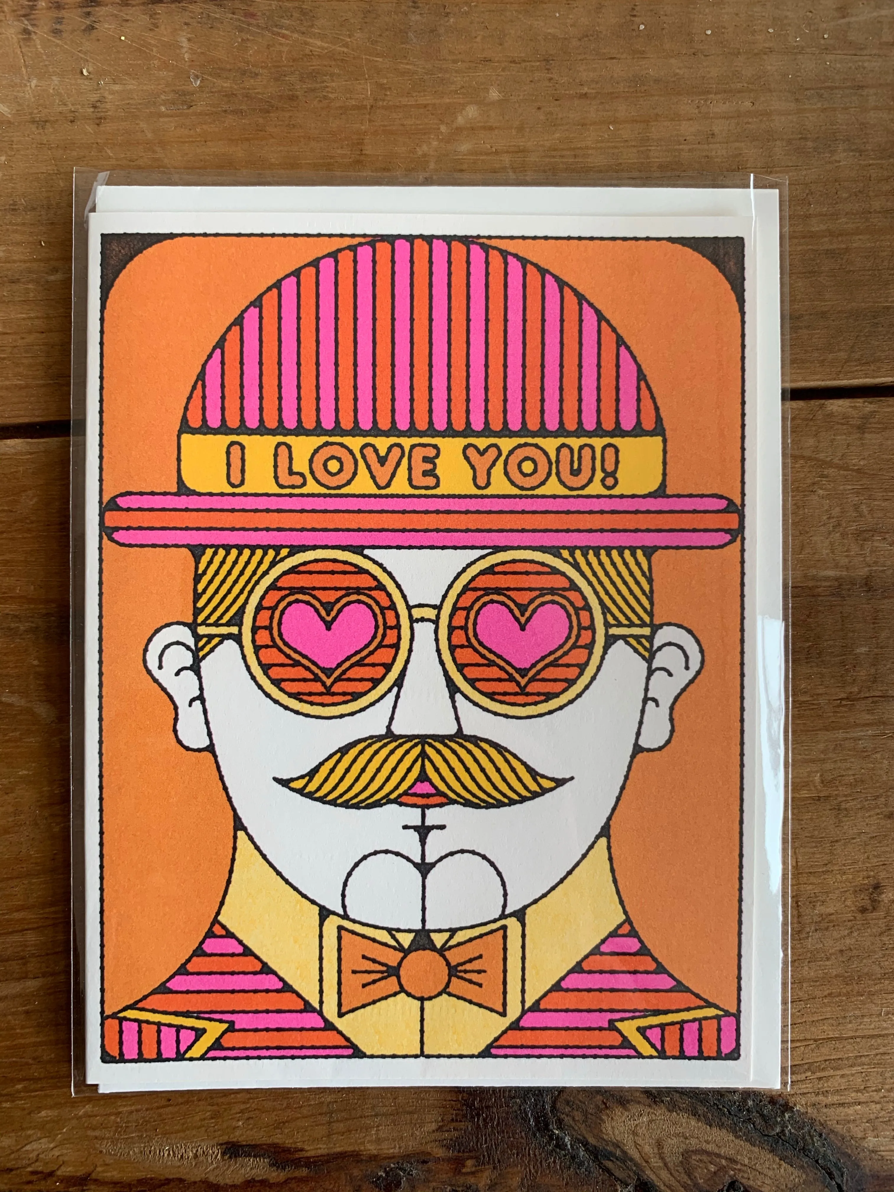 I Love You Bowler Hat Card