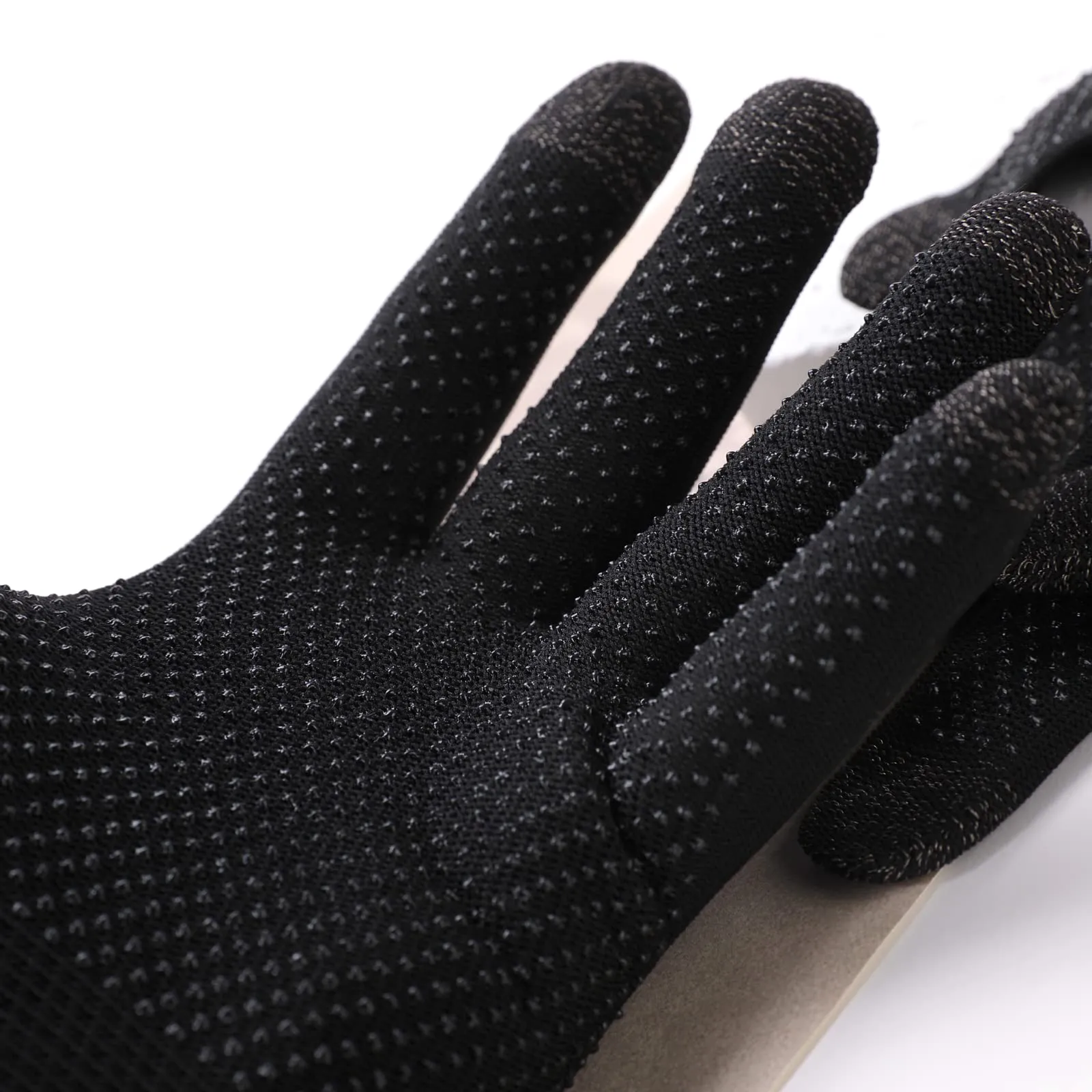 Kuber Industries Non-Slip Warm Five-Finger Touch screen Gaming Gloves (MH-TG001)- Black (Pack Of 1)