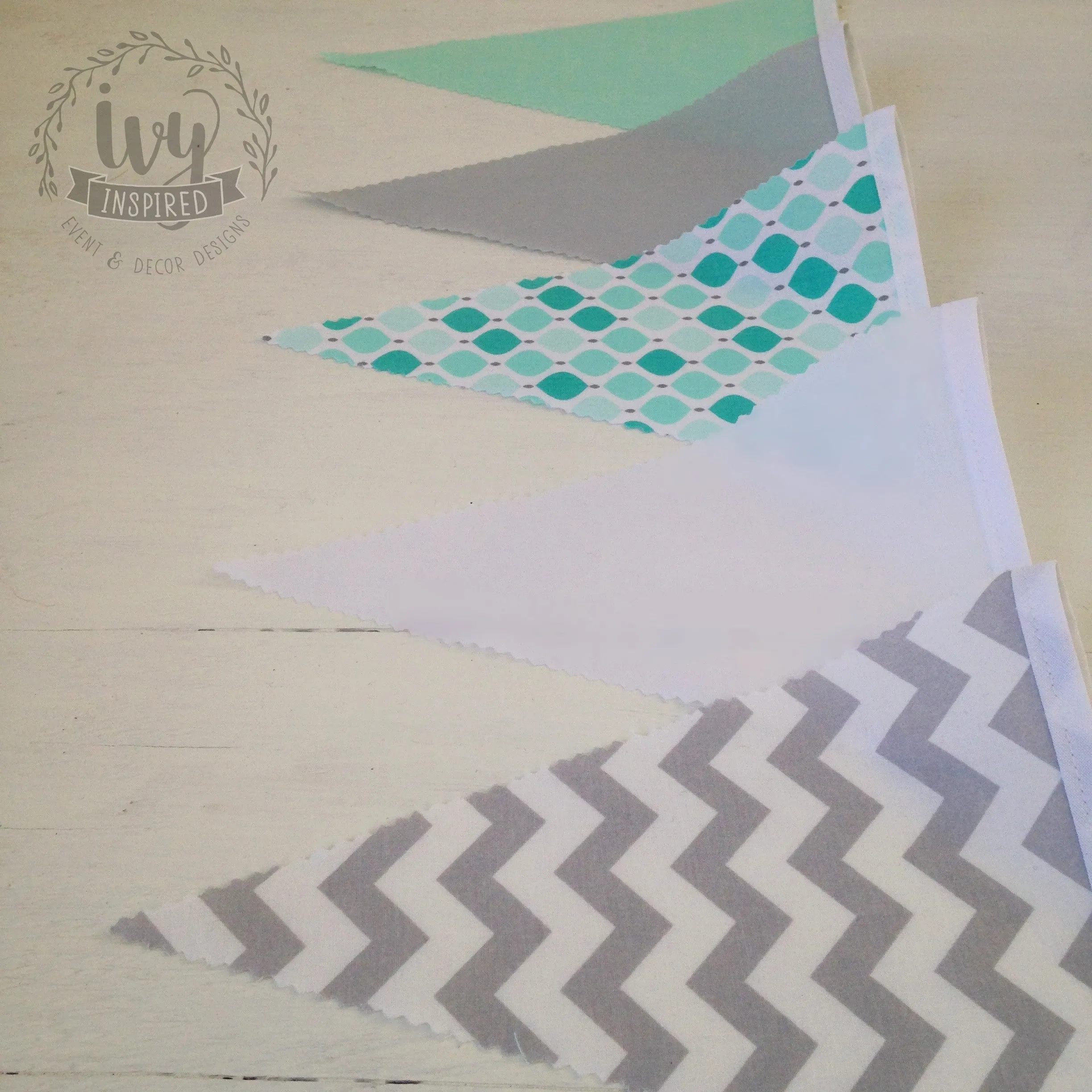 Light Grey Chevron Flag