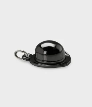 London Bowler Hat Charm / Sterling Silver