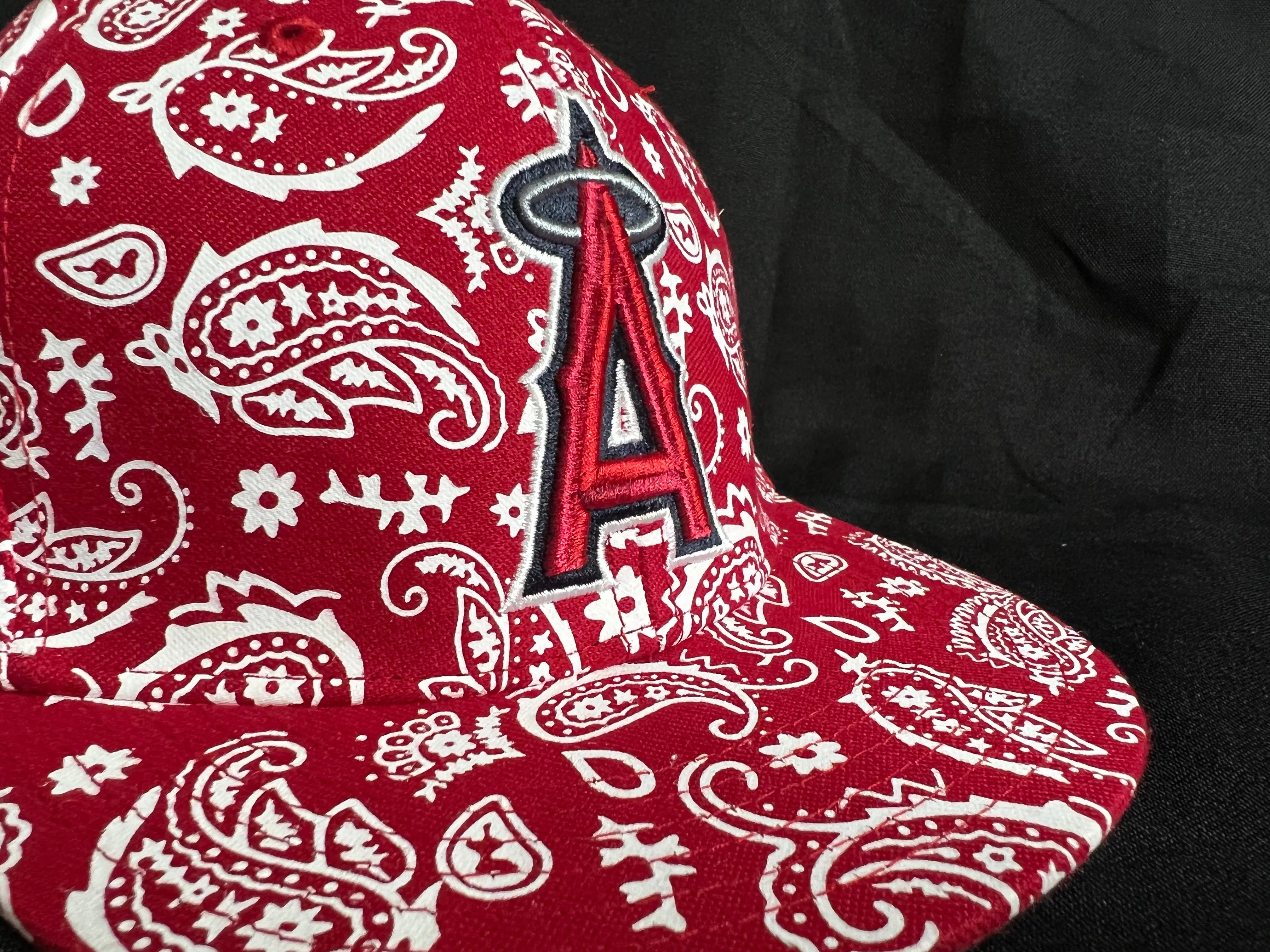 Los Angeles Angels MLB Genuine Merchandise Bandana Printed Stretch Youth Fitted Hat