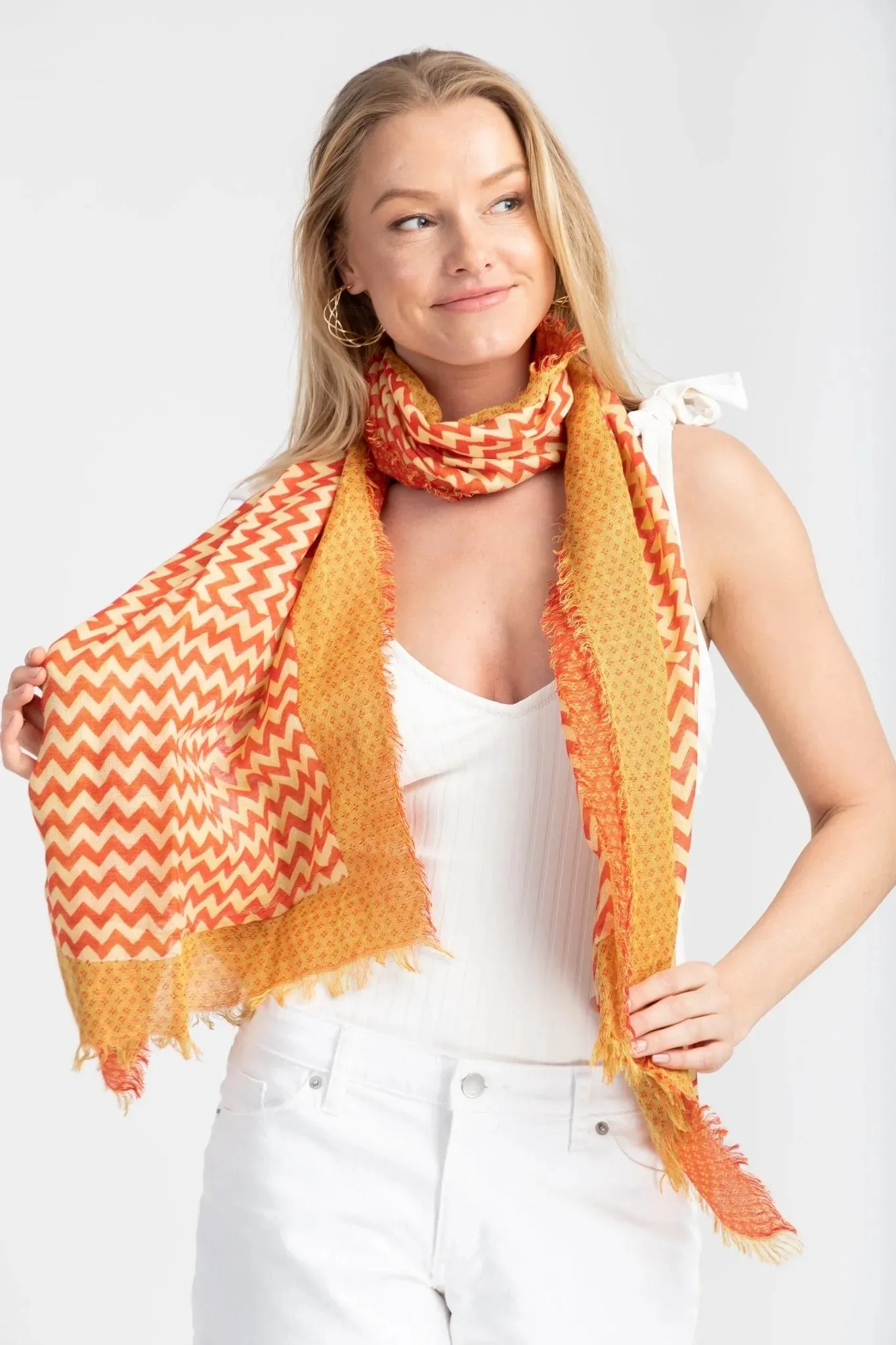 Mabel Chevron Scarf