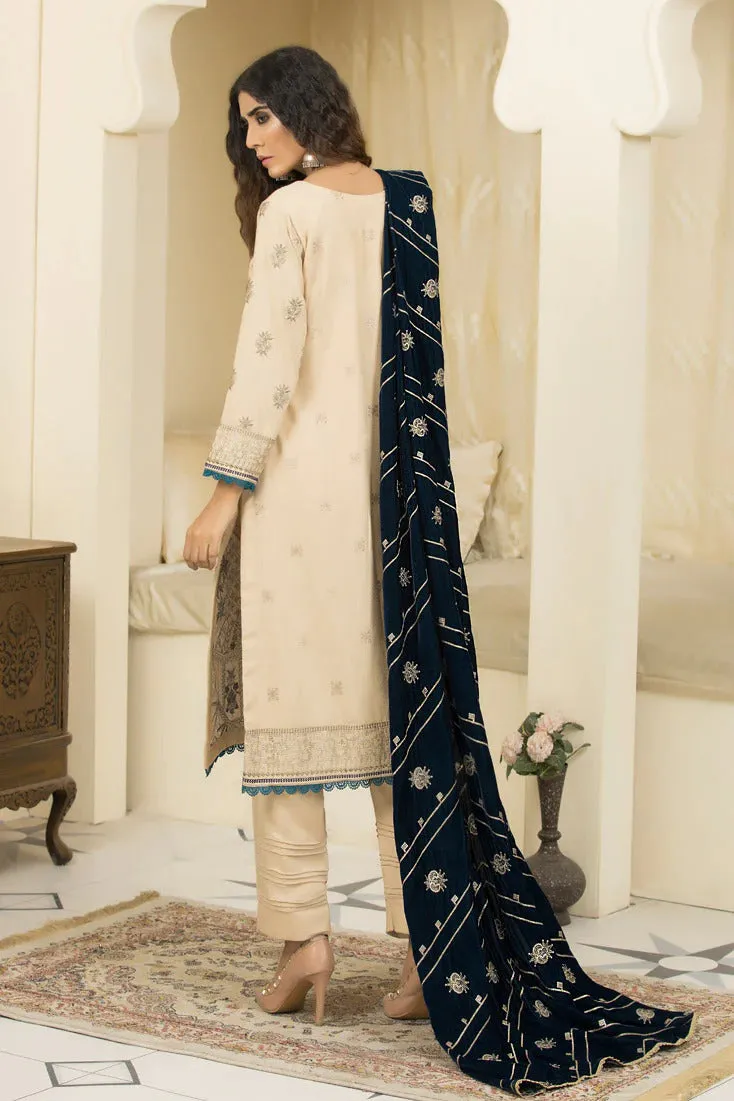 Marjjan by Zohaib Arts Unstitched 3 Piece Sequins Emb Shawl Collection'2022-MVD-16-Zinc