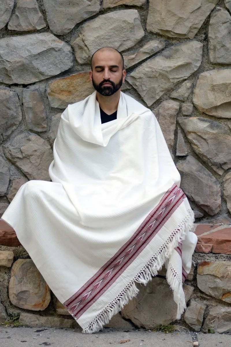 Meditation Shawl / Meditation Blanket / Prayer Shawl for Men Women (Peace)