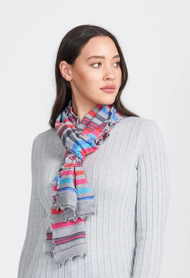 Merino Wool Striped Scarf