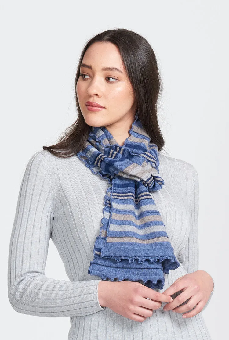 Merino Wool Striped Scarf