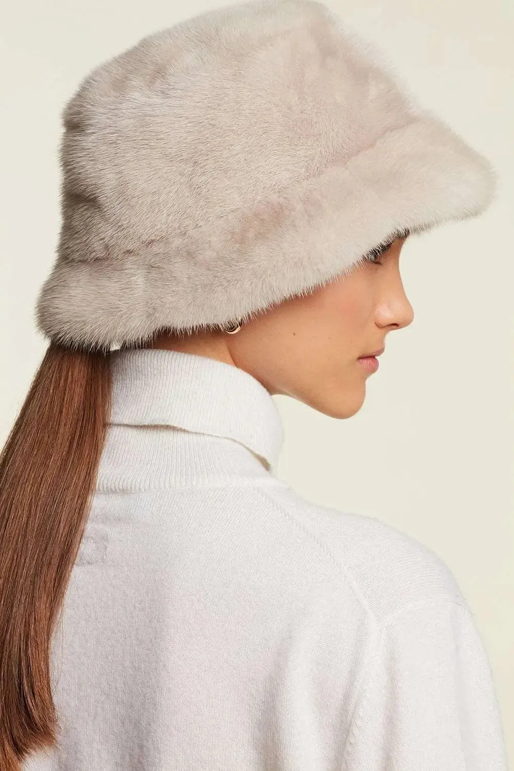 Mink fur hat