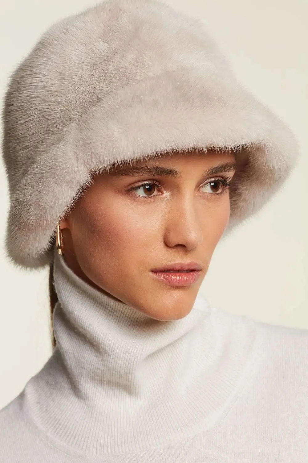 Mink fur hat