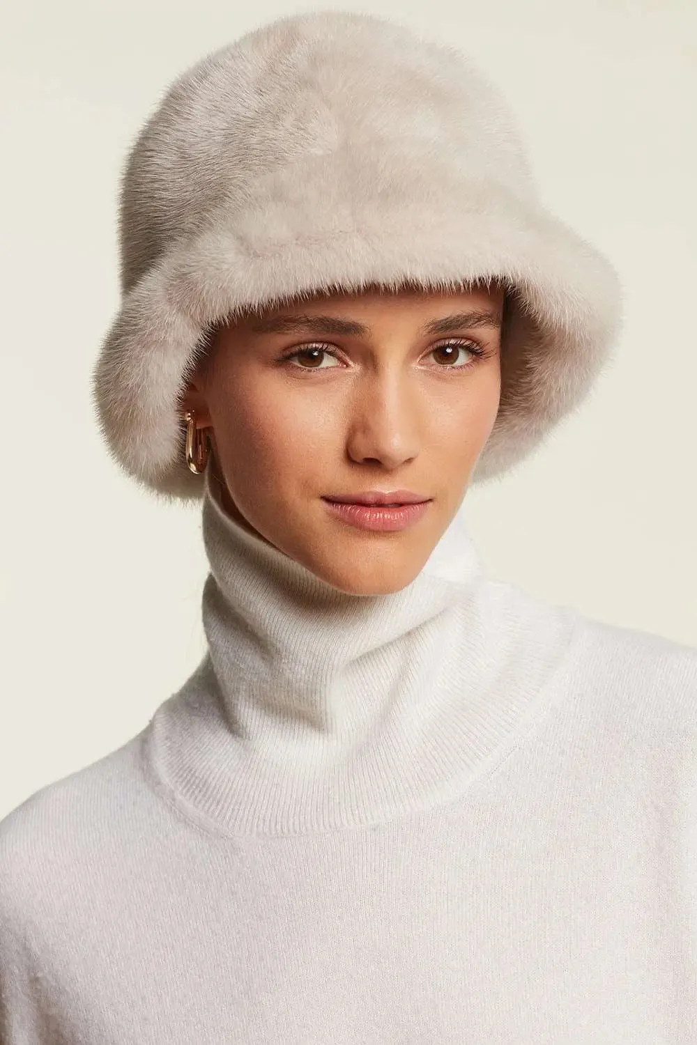 Mink fur hat