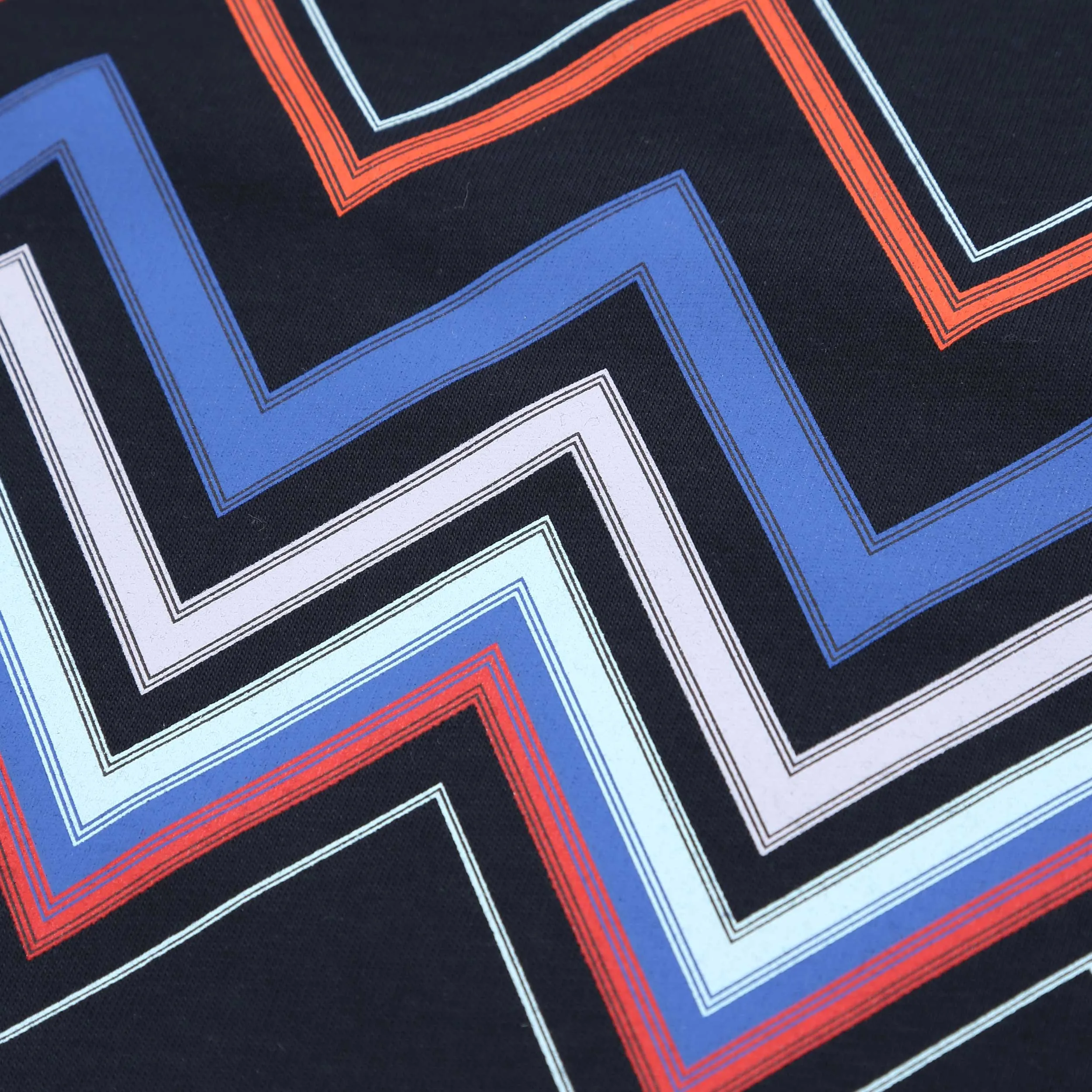 Missoni Chevron Print T-Shirt in Navy