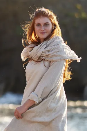 Natural Linen Scarf