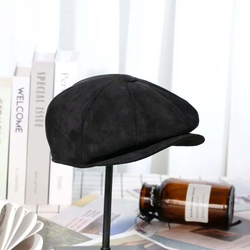 Newsboy Cap Suede