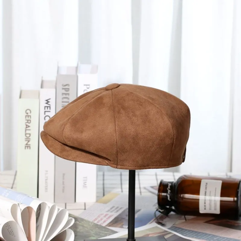 Newsboy Cap Suede