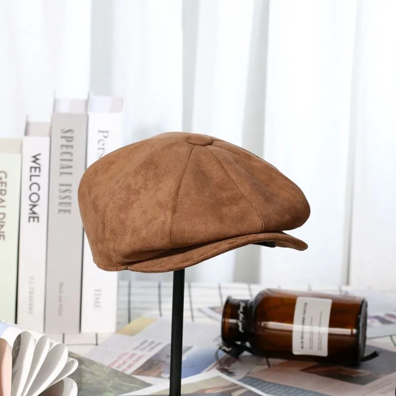 Newsboy Cap Suede