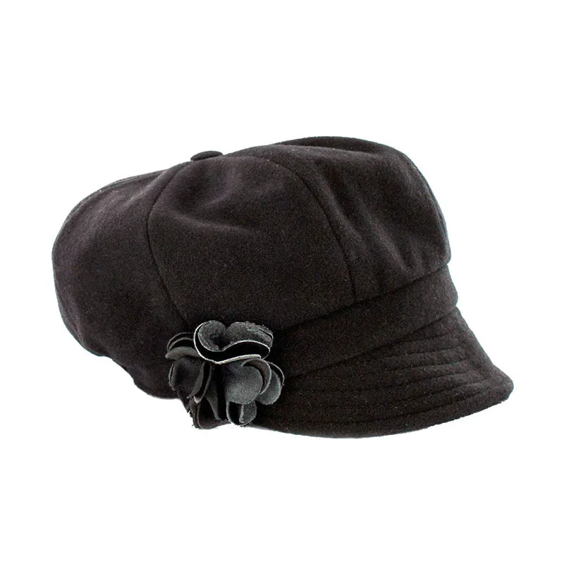 Newsboy Hat - Brown Herringbone