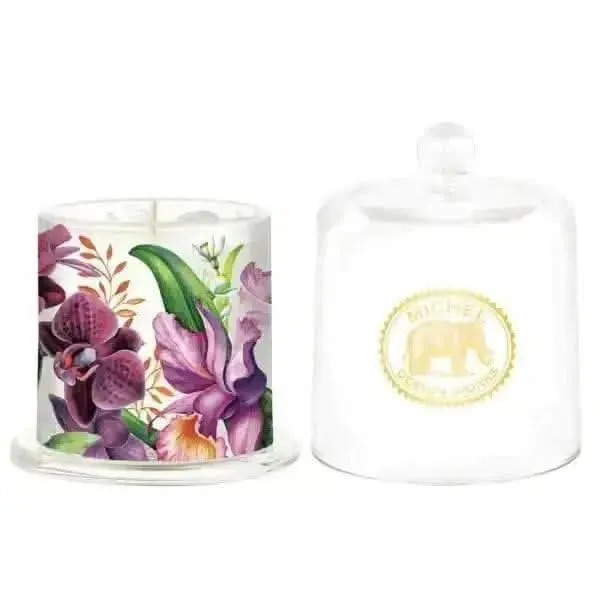 Orchid Cloche Candle