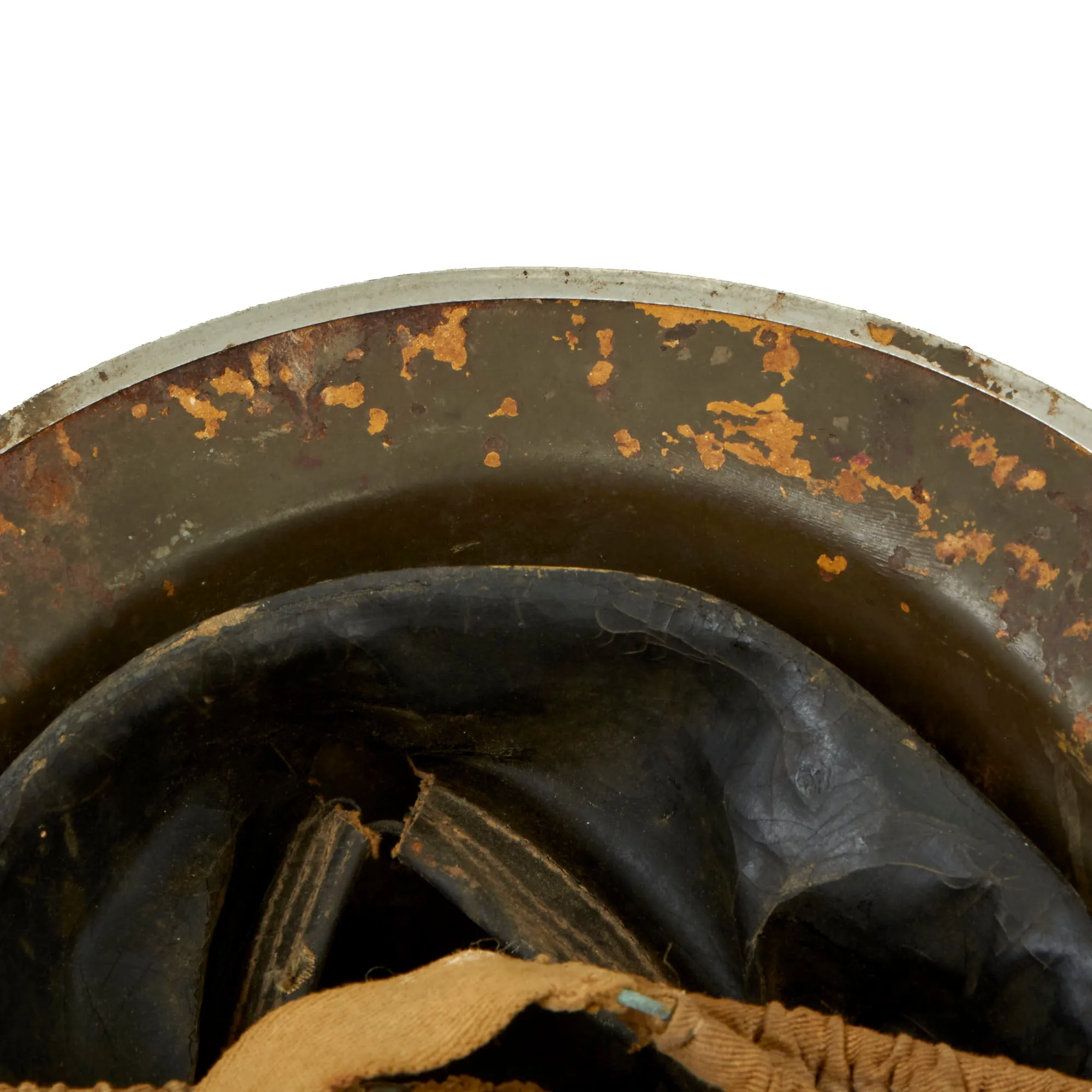 Original Canadian WWII Named Brodie MkII Steel Helmet with Painted 6th Canadian Infantry Division Unit Flash