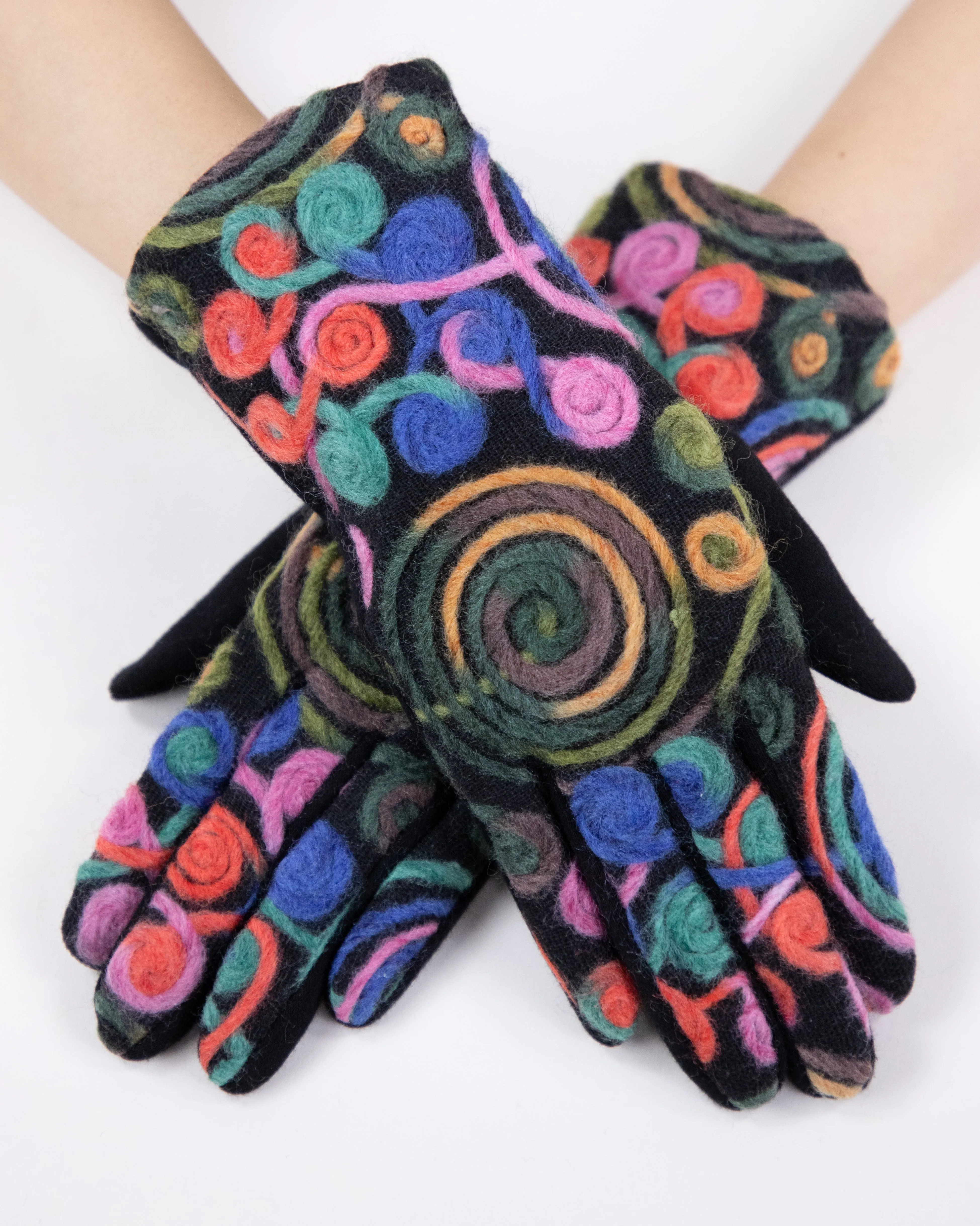 Original USA Yarn Embroidered Gloves