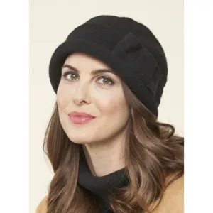 Parkhurst Charlie with Bow Cloche | Black