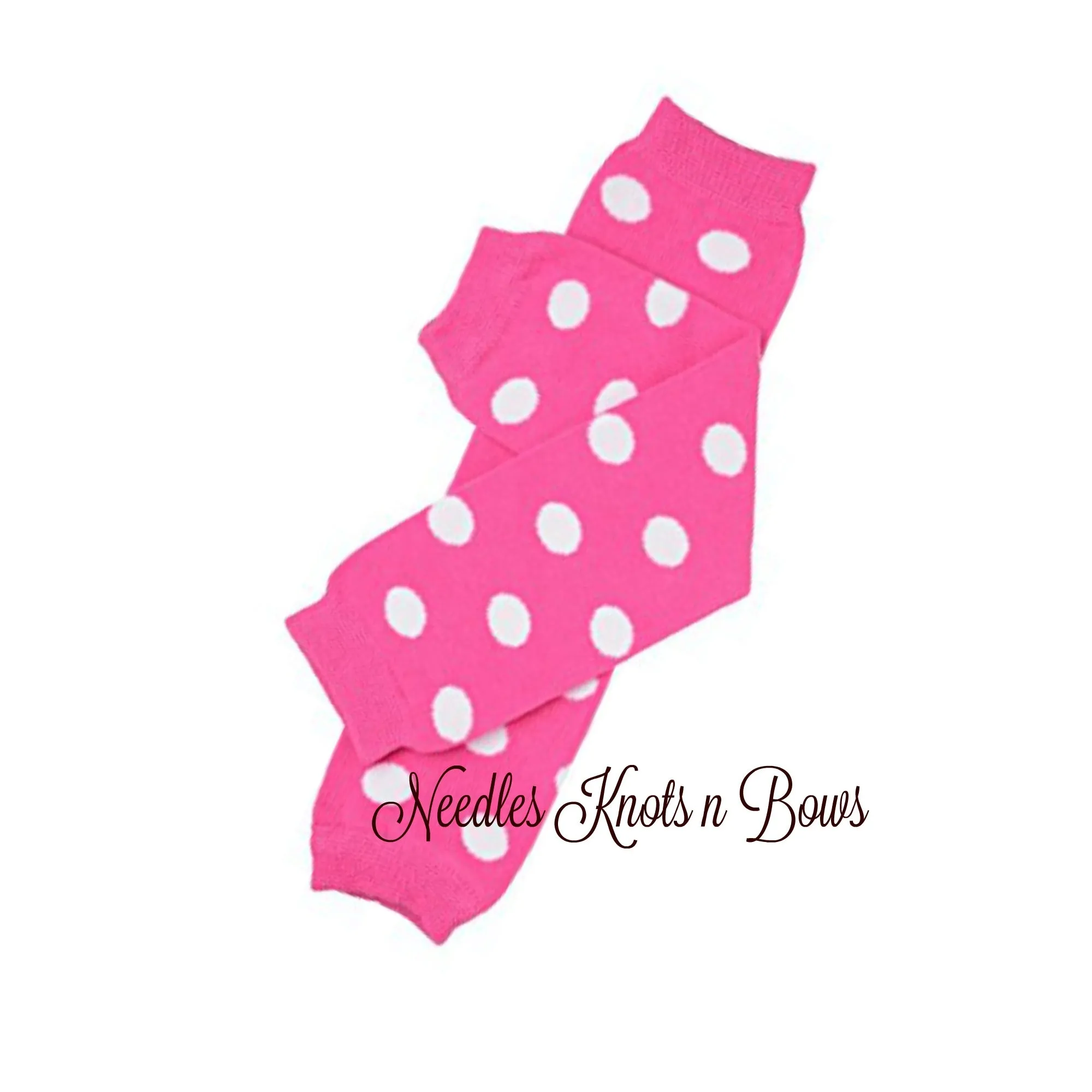 Pink Polka Dot Leg Warmers, Baby Toddler Leg Warmers