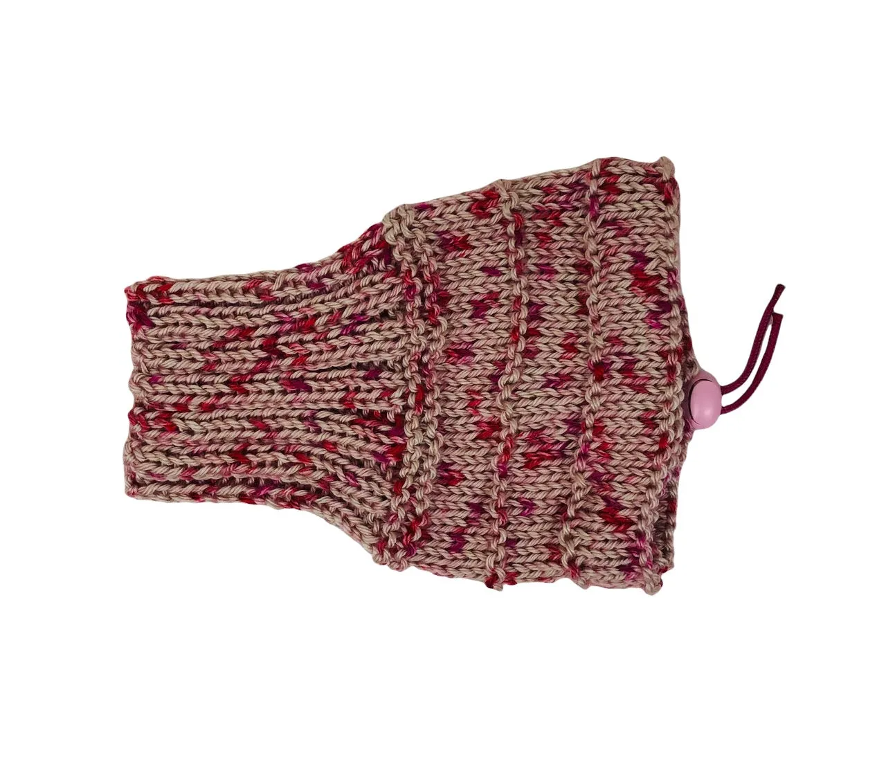 Pink Speckle No Pom Snood