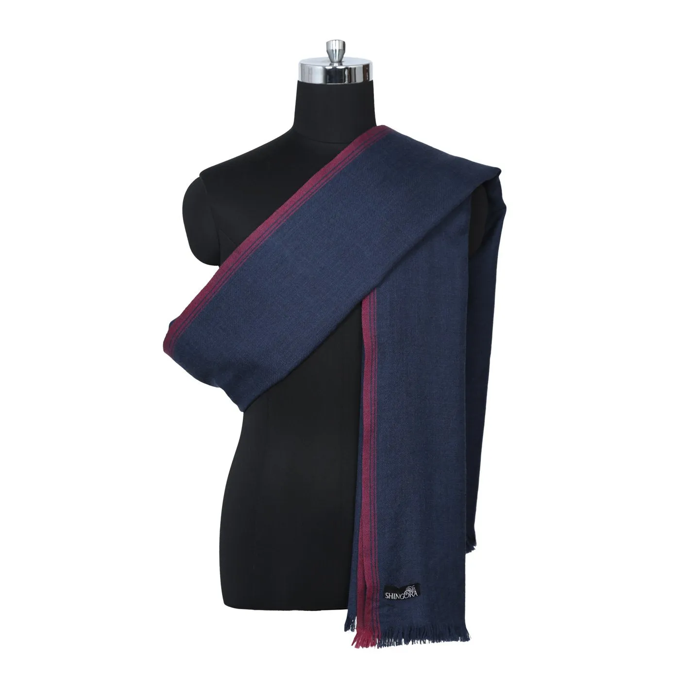 Playful Navy Lohi Shawl