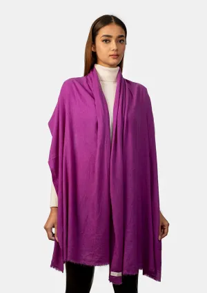 Pure Pashmina light aubergine   Purple Shawl