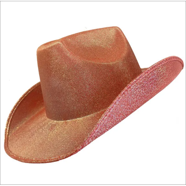 Red Shimmer Cowboy Hat