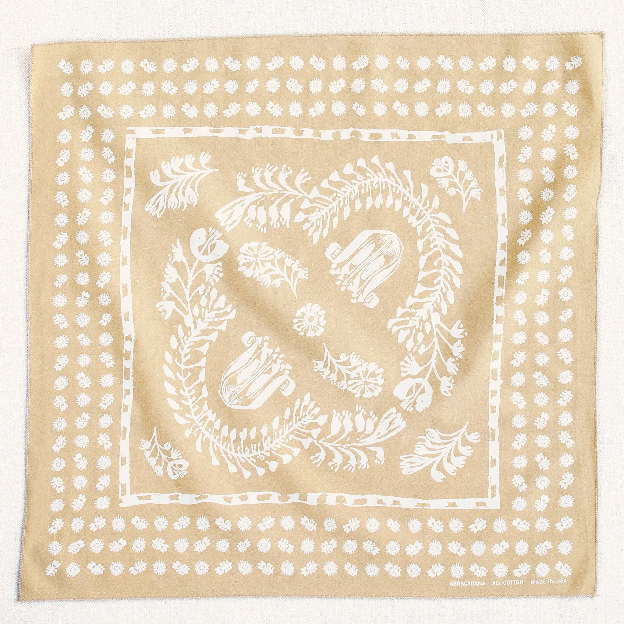 Sand Floral Bandana