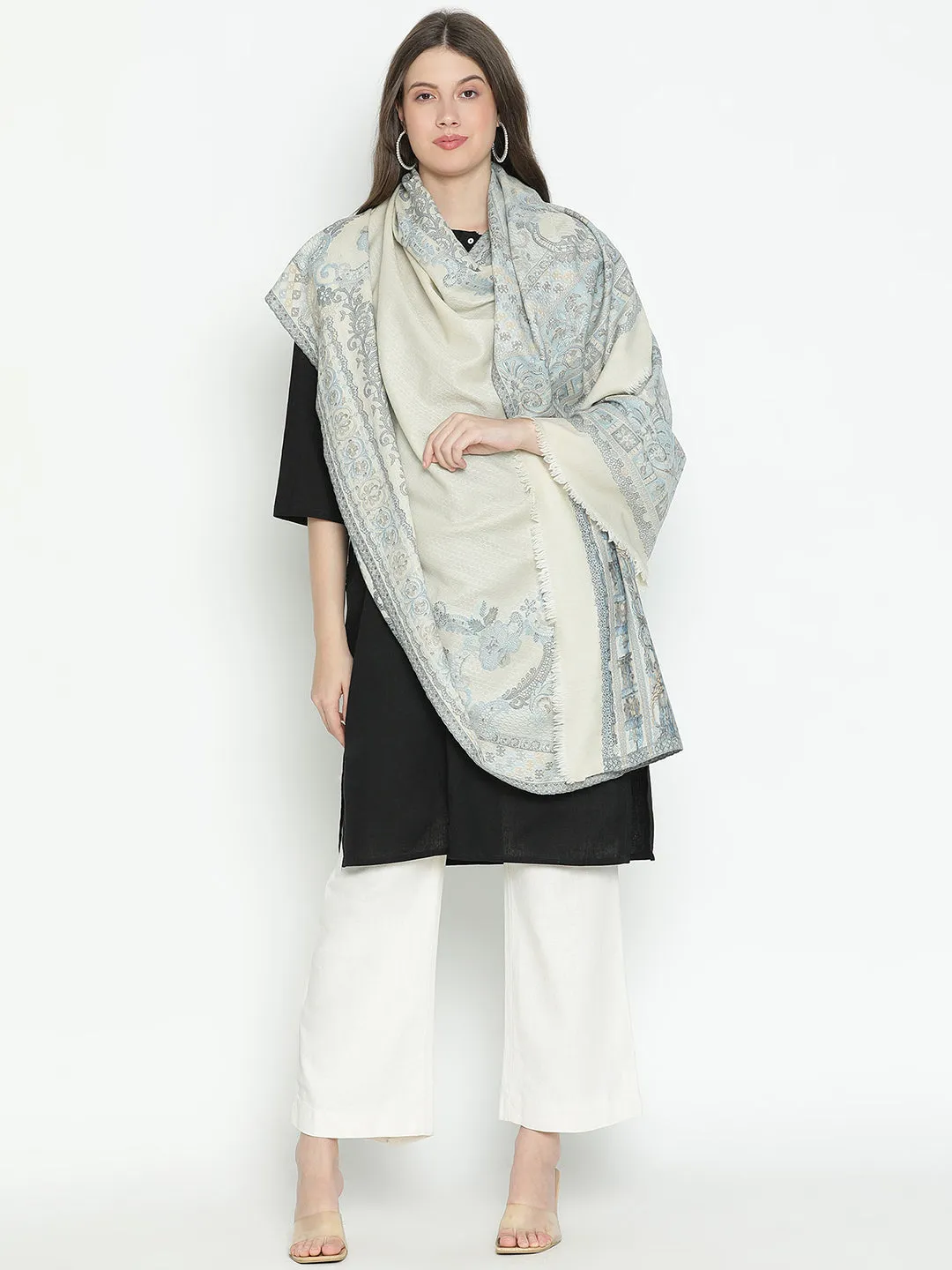 Serenade in Jacquard Women Shawl