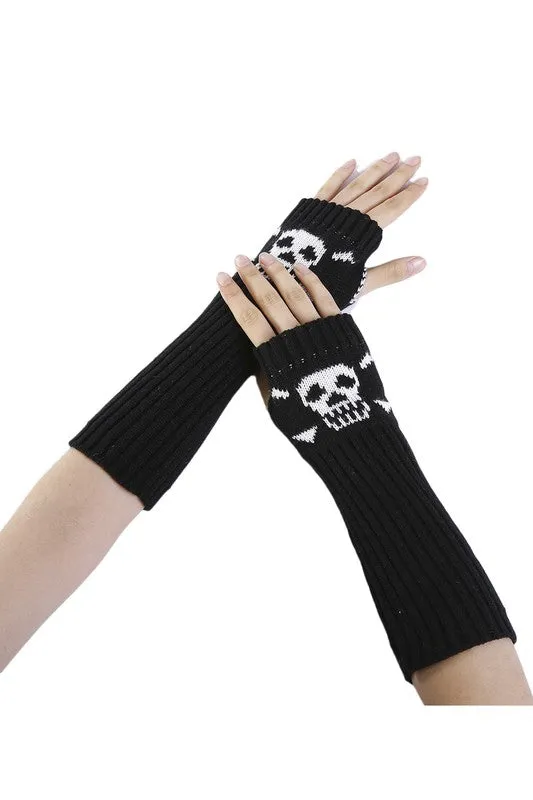 Skull & Crossbones Arm Warmers