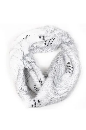 Soft Faux Fur Mosaic Floral Print Snood