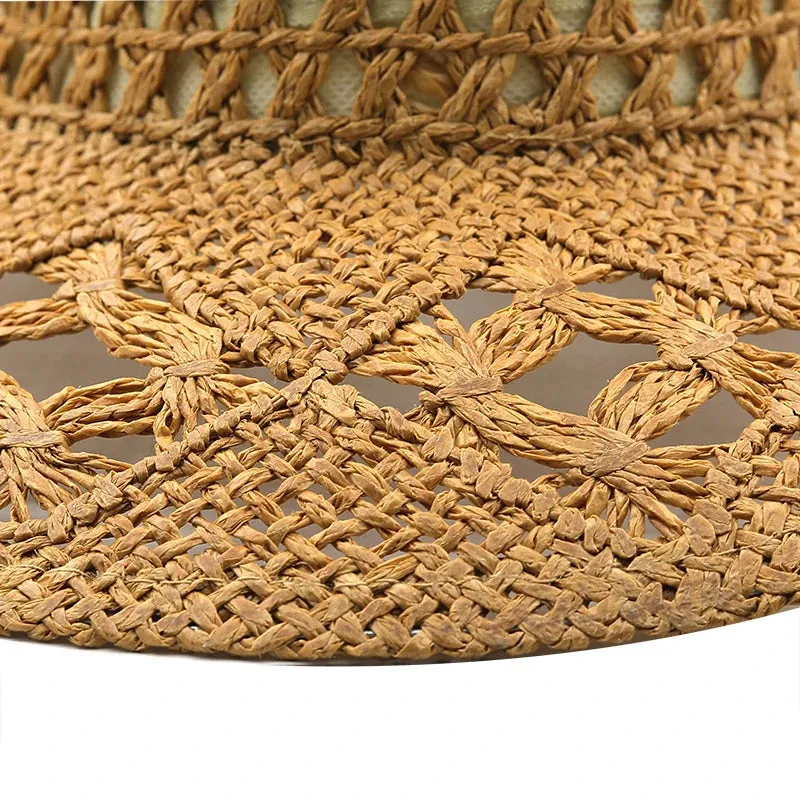 Solid Couples Western Cowboy Hollow Out Straw Hat