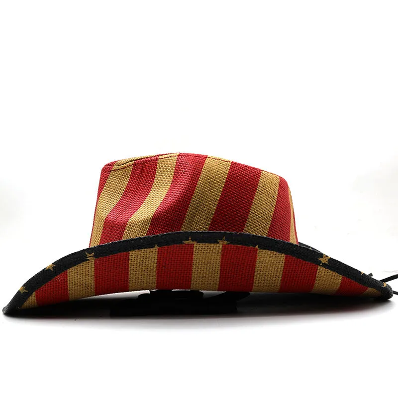 Star Striped Western Hat