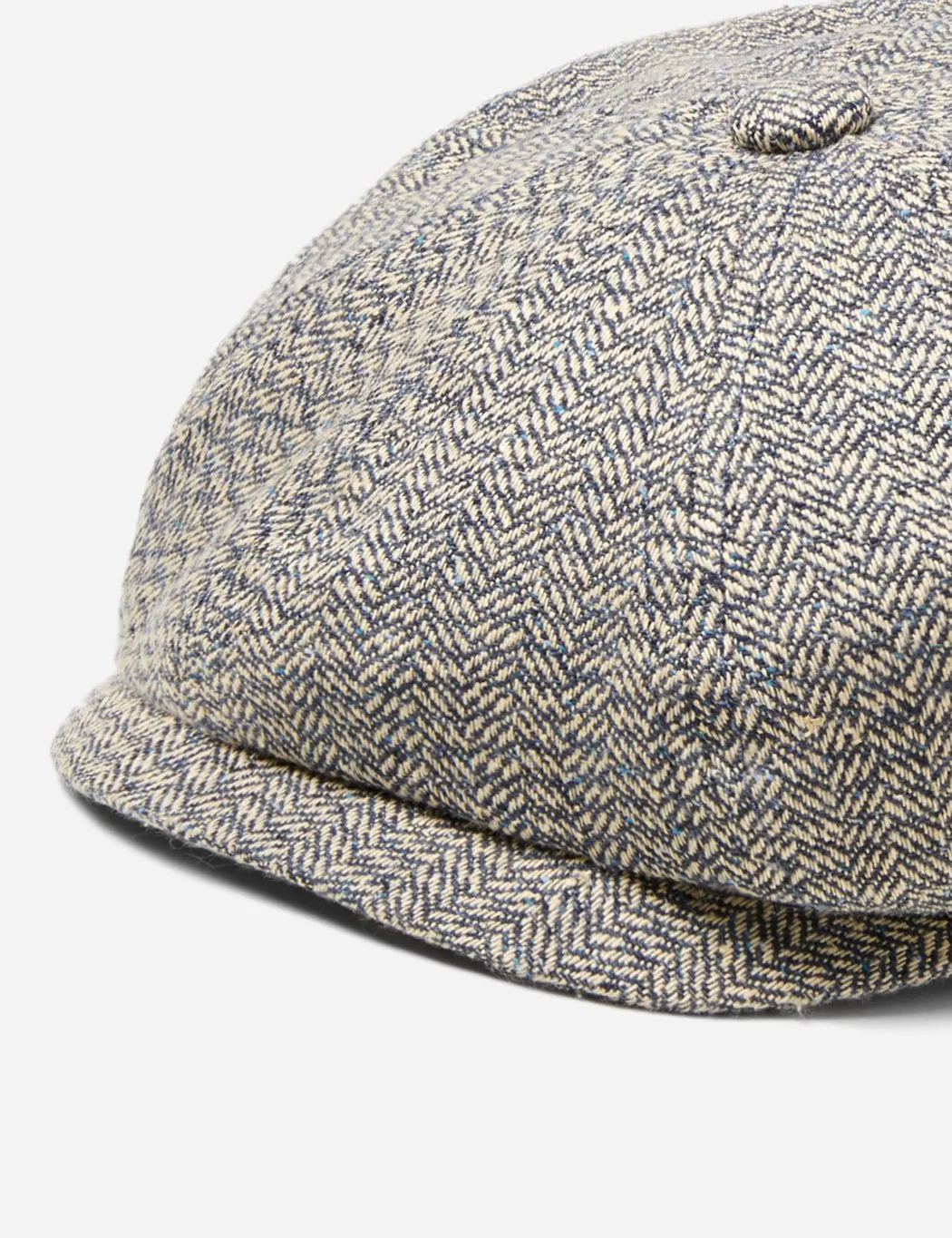 Stetson Hatteras Newsboy Cap (Silk/Wool ) - Beige/Blue