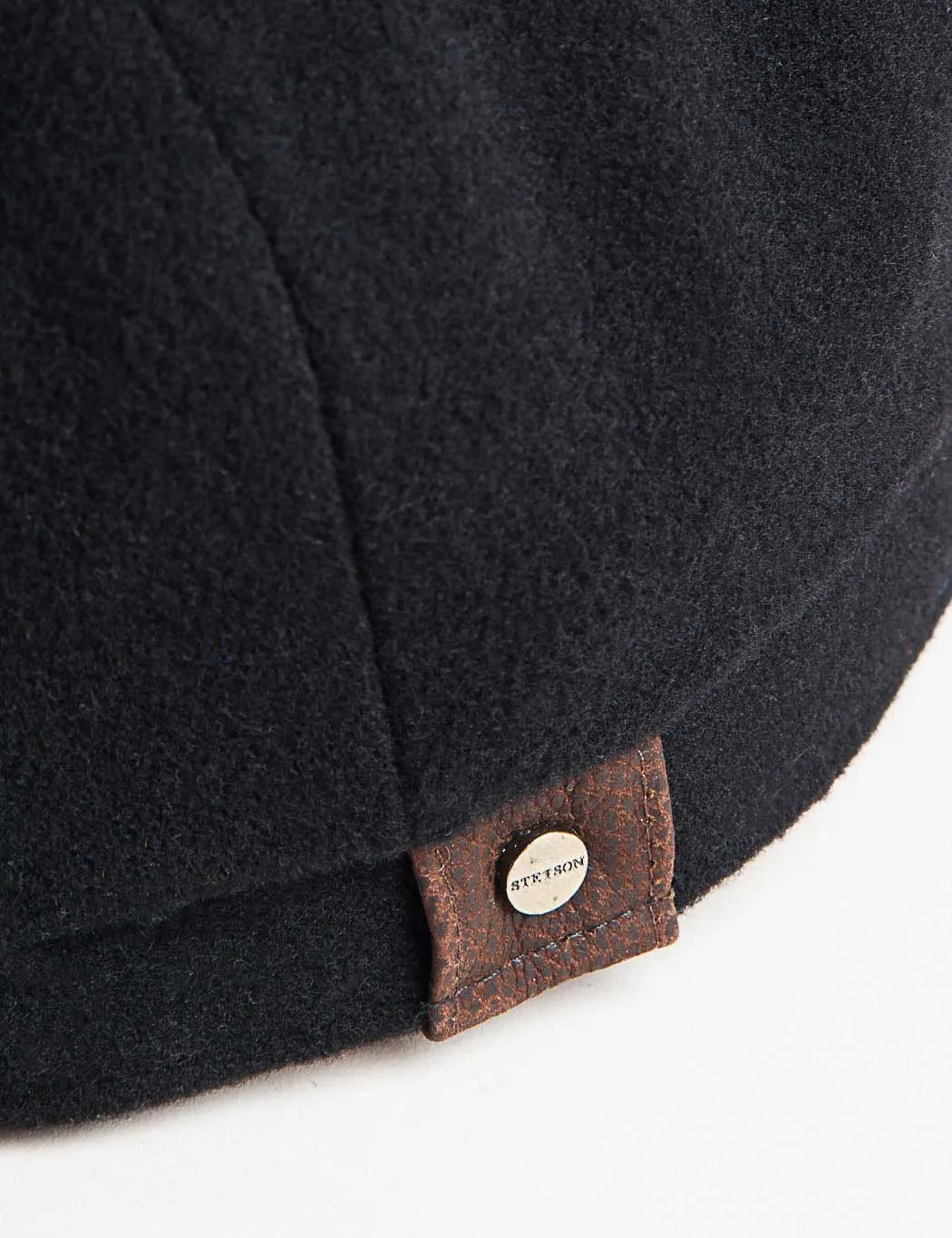 Stetson Hatteras Newsboy Cap (Wool/Cashmere) - Black