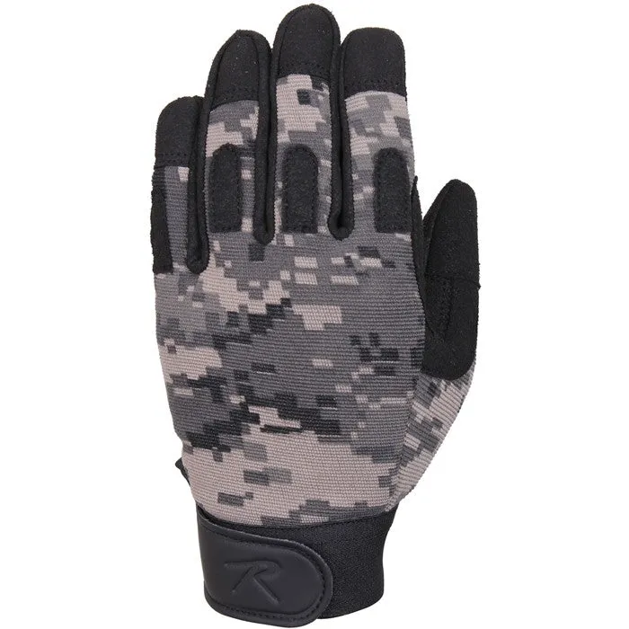 Subdued Urban Digital Camouflage - Lightweight All Purpose Tactical Duty Gloves