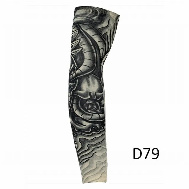 Tattoo Printed Cycling Arm Sleeves