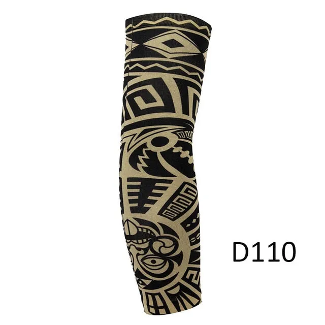 Tattoo Printed Cycling Arm Sleeves