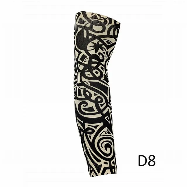 Tattoo Printed Cycling Arm Sleeves