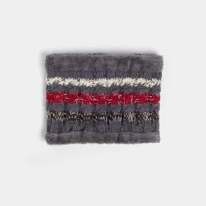 Telluride Winter Knit Snood - Dark Grey Multi