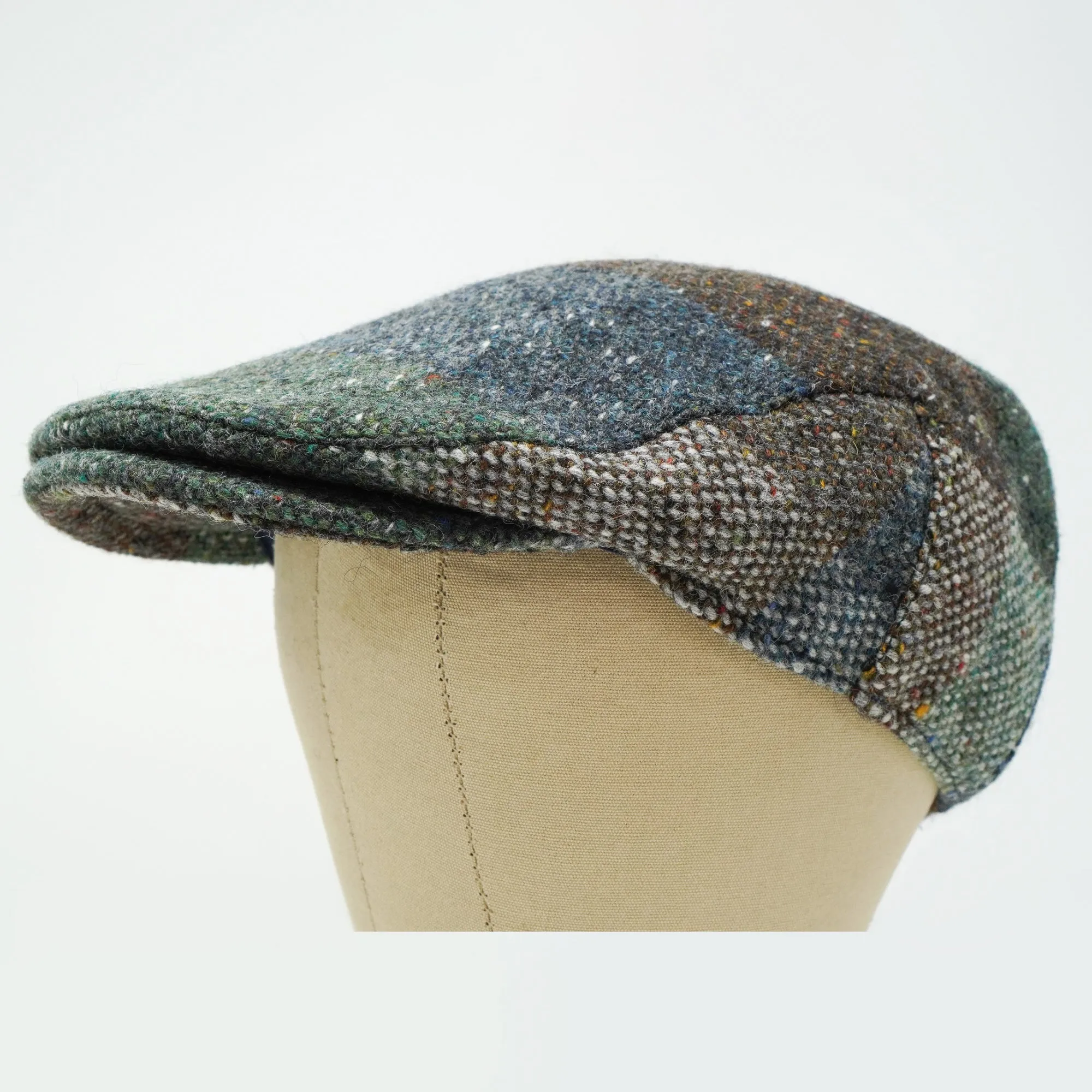 The Galway Patchwork - Irish Tweed Flat Cap